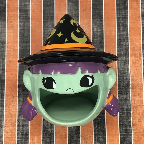 🧙‍♀️Ceramic Witch Open Mouth Halloween Candy Dish - Picture 5 of 11